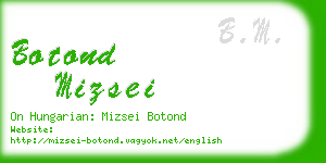 botond mizsei business card